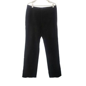 HUGO BUSCATI Black Suede Leather Jeans Size 16